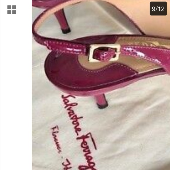 SALVATORE FERRAGAMO PUMPS KITTEN HEELS MALY 7.5C - Picture 9 of 13